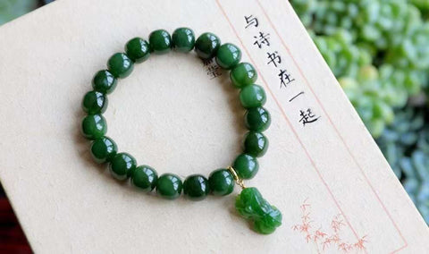 Natural Russian Jasper old bead design single ring bracelet natural sp
