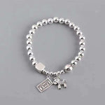 Original S925 Sterling Silver 5mm instant rich Silver Bead Bracelet wo