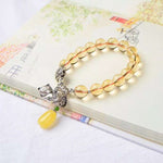Popular zhaocaiwangyun Topaz 9.5m natural boutique pure Topaz Bracelet