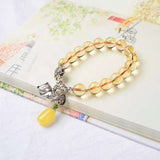 Popular zhaocaiwangyun Topaz 9.5m natural boutique pure Topaz Bracelet