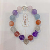 Natural 10mm Duobao bracelet. Match with grey moonlight, strawberry crystal, sea blue treasure, lave