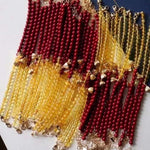 Popular 1 natural purple gold sand Jinpo double Bracelet 5mm Round Beads with ancient method jinlian