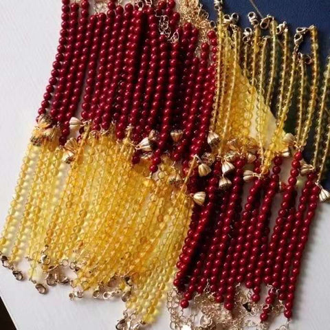 Popular 1 natural purple gold sand Jinpo double Bracelet 5mm Round Beads with ancient method jinlian