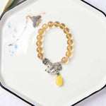 Popular zhaocaiwangyun Topaz 9.5m natural boutique pure Topaz Bracelet