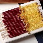 Popular 1 natural purple gold sand Jinpo double Bracelet 5mm Round Beads with ancient method jinlian