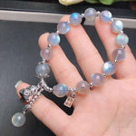 Popular 9.5m natural high-quality grey moonlight bracelets shine at di
