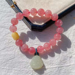 Natural horse powder 10mm bracelet with natural honey wax and Hotan ja
