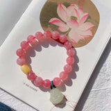 Natural horse powder 10mm bracelet with natural honey wax and Hotan ja