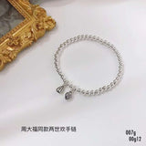 Big brand and the same liangshihuan Bracelet (4m bead version) sterlin