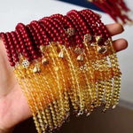 Popular 1 natural purple gold sand Jinpo double Bracelet 5mm Round Beads with ancient method jinlian