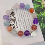 Natural 10mm Duobao bracelet. Match with grey moonlight, strawberry crystal, sea blue treasure, lave