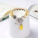 Popular zhaocaiwangyun Topaz 9.5m natural boutique pure Topaz Bracelet