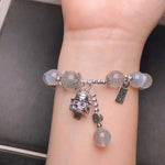 Popular 9.5m natural high-quality grey moonlight bracelets shine at di