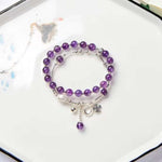 Hot wisdom stone Amethyst exclusive design pure handmade 7m natural bo