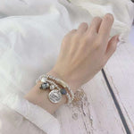 Fortune Cat Bracelet female ins minority Design Sterling Silver retro