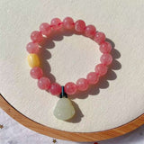 Natural horse powder 10mm bracelet with natural honey wax and Hotan ja