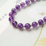 Hot wisdom stone Amethyst exclusive design pure handmade 7m natural bo