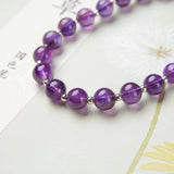 Hot wisdom stone Amethyst exclusive design pure handmade 7m natural bo