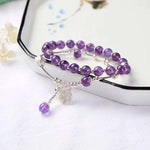 Hot wisdom stone Amethyst exclusive design pure handmade 7m natural bo