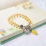 Popular zhaocaiwangyun Topaz 9.5m natural boutique pure Topaz Bracelet